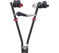Porte vélo d'attelage suspendu pour 2 vélos avec emplacement livre avec antivol fixation rapide sur boule Jupiter homologue Noir