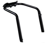 Porte-vélo double support de bouteille d'eau en alliage d'aluminium stable adaptateur de tige de selle pour grand sac de support de vélo arrière Noir