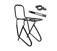 Porte-vélo en aluminium avec large | Supporte des charges jusqu'à 18 kg, montage facile sur la couronne de fourche et les œillets, idéal pour les randonnées, les déplacements et le