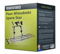 Porte-vélo Menabo Logic 3 pour Mitsubishi Space Star 06.1998-12.2006 3 vélos TOP