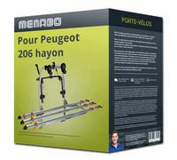 Porte-vélo Menabo Logic 3 pour Peugeot 206 hayon 04.2003-àcejour 3 vélos TOP