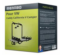 F.lli Menabo Porte-vélos hayon Shadow Caddy 000145100000 noir pour VW Caddy 3 vélos