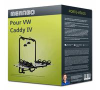 Porte-vélo Menabo Shadow Caddy black pour VW Caddy IV type SAA/SAB 3 vélos TOP