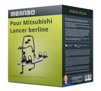 Porte-vélo Menabo Stand Up 2 pour Mitsubishi Lancer berline 95-03 2 vélos TOP