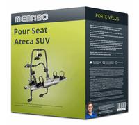 Porte-vélo Menabo Stand Up 2 pour Seat Ateca SUV type KH7 / KHP 2 vélos TOP