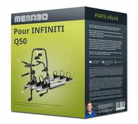 Menabò Porte-vélos Stand Up 3 – 3 vélos, fixation hayon, acier et aluminium