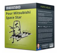 Porte-vélo Menabo Stand Up 3 pour Mitsubishi Space Star type DGO 3 vélos TOP