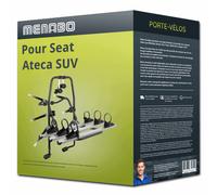 Porte-vélo Menabo Stand Up 3 pour Seat Ateca SUV type KH7 / KHP 3 vélos TOP