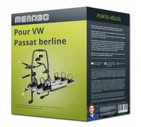 Menabò Porte-vélos Stand Up 3 – 3 vélos, fixation hayon, acier et aluminium