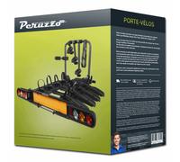 Peruzzo - Porte-vélo sur attelage Pure Instinct - Transportez jusqu'à 4 vélos (60kg Max) - Compatible Fat Bike - Antivol à clé - Inclinable pour accès Coffre - Assemblé - Homologation européenne