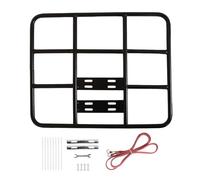 Porte-vélo réglable à l'arrière - Cadre en fer robuste avec panier de chargement, porte-vélos universel, banlieue et cycliste | Plateforme de rangement polyvalente pour les voyages Pique-nique