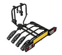 Porte-vélo sur attelage plateforme inclinable acier 4 velos Peruzzo Siena Argenté