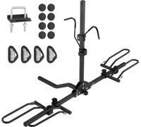 porte-vélos 2 roues, support pliable pour l'attelage de remorque, pour voiture, camion, SUV, récepteur 1,25"/2", interface rectangulaire