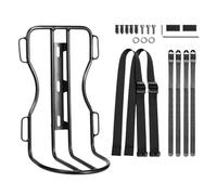 Porte-vélos avec Panier Porte Bagages Fourche Vélo Design Suspension Aluminium 200g Charge 3000g Sangles Nylon Reglables Protection Gourdes Sacs VTT Route Ville Montage 3 Points