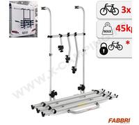 Fabbri Porte-vélos arrière pour camping-cars, camping-cars, Bici ok 3 camping-ca