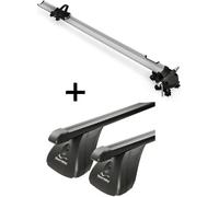 Porte-vélos Bike Pro + barres de toit VDP en acier compatibles avec VW Caddy 3-5 portes à partir de 2003