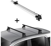 Porte-vélos Bike Pro + barres de toit VDP EVO acier compatibles avec Citroen C3 II 5 portes 2009-2016