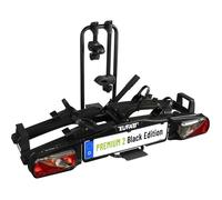 EUFAB 11648ON Porte-vélos Premium 2" Black Edition, Compatible avec vélo électrique, entièrement pré-monté, Protection antivol, pour 2 vélos, pour attelage de remorque, Noir