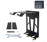 Porte-vélos mural en acier au carbone, support de rangement intérieur avec établi d'entretien pour VTT et vélos de route, noir (petit)