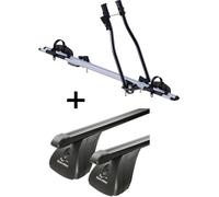 Porte-vélos SAGITTAR + barres de toit VDP en acier compatibles avec Lancia Phedra 5 portes 2002-2010