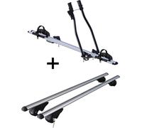 Porte-vélos SAGITTAR + porte-bagages Rio 135 compatible avec Peugeot 4007 GP 2007-2012