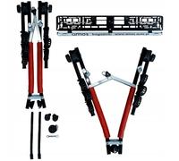 Porte-vélos sur attelage - AMOS - 3 vélos - Montage sans clé - Pliable - Bandes de fixation incluses - 62x76 cm