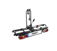 Porte-vélos sur attelage pliable inclinable 2 velos Eufab Poker-F Vae / Ebike Noir