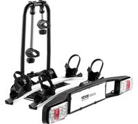 Porte-vélos VEVOR Porte-vélos d'attelage adapté à un logement de 5 cm, porte-vélos arrière pour 2 vélos jusqu'à 65 kg de charge, porte-vélos verrouillable pour vélos électriques avec feu arrière