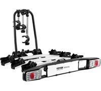 Porte-vélos VEVOR Porte-vélos d'attelage pour logement de 5 cm, porte-vélos arrière pour 3 vélos jusqu'à 65 kg de charge, porte-vélos verrouillable pour vélos électriques avec feu arrière