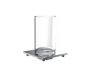 Porte-verre de liaison emco pour garde-corps, verre cristal clair, chromé, 182000102