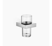 Porte-verre Dornbracht avec verre en cristal, modèle mural, 83400780-00, Couleur: chrome
