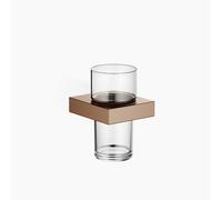 Porte-verre Dornbracht avec verre en cristal, modèle mural, 83400780-42, Couleur: bronze brossé