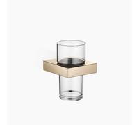 Porte-verre Dornbracht avec verre en cristal, modèle mural, 83400780-47, Couleur: Champagne