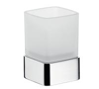 Porte-verre emco loft, modèle sur pied, verre cristal satiné, 052001601, Couleur: acier inoxydable