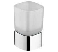 Porte-verre KEUCO ELEGANCE modèle sur pied, verre cristal véritable mat, chromé, 11650019001