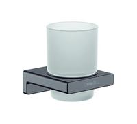 Porte-verre noir chromé brossé AddStoris