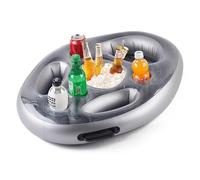 Porte Verre Piscine Gonflable Bar Flottant Piscine avec 8 Trous,Support Gonflable De Boisson Portable Bar De Piscine Flottant, Grande Capacité pour Piscine d'été en Plein Air Plage Piscine Party