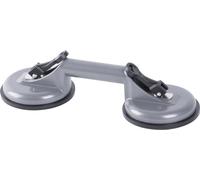 Porte-verre Strend Pro CUP-785, ventouse, 2 coupoles, métal, Zn