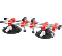 Porte-verre Strend Pro, ventouse, 2 coupoles, aide à la mise à niveau pour carrelages et revêtements, professional, max. 150 kg