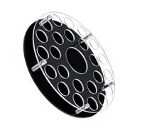 Porte-verres à vin à 25 trous avec porte-bouteille concentré fabriqué en matériau acrylique robuste avec fente centrale pour bouteille