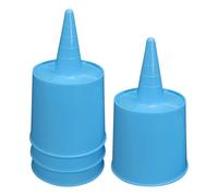 Porte-verres de plage, dessous de verre à sable | 4 pièces pour boissons, camping, accessoires de voyage en plein air, avec porte-clés et étui