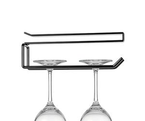 Porte-Verres Sous Placard - Sans Perçage Économiseur D'Espace En Métal Sous Plan De Travail | Organisateur De Rangement À Crochets Pour Verrerie | Pour Bar Cuisine Étagère Salle à Manger