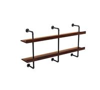 Porte verres suspendu,verre à vin étagère bois,range verre suspendu,Porte Bouteille Mural,pour Unité De Bar pour La Maison Restaurant,Grand Casier À Bouteilles en Fer avec Lumière LED(Double-layer,150