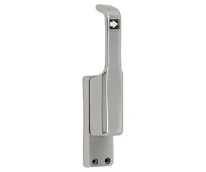 Porte Verrou flotté aufliegend Flèche, difficilement, gauche, Hub 23 mm, argent anodisé - 1 pièce