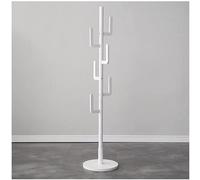 Porte-veste pour l'entrée Cactus Porte-manteau Sur Pied En Bois Massif Support D'arbre Avec 6 Crochets Hauteur Réglable Porte-manteau Pour Vêtements Chapeaux Écharpes Portemanteau ( Color : White )