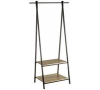 Porte-vêtement portant coloris naturel/noir - Longueur 55 x Profondeur 45 x Hauteur 150 cm Bois G