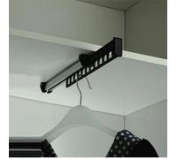 Porte-Vêtements Armoire Extractible Coulissant pour 12 Cintres, Longueur 315 mm, Lot de 1