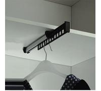 Porte-vêtements Armoire Garde-Robe Extractible Coulissant pour Cintre Support Portemanteau for pour 12 Cintres Longueur 315 mm Lot