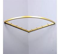 Porte-vêtements d'angle mural robuste - 60 x 60 cm en fer économiseur d'espace pour un rangement efficace