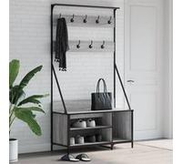 Porte vêtements et rangement des chaussures sonoma gris Gris G